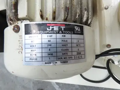 Jet DC-1200A-1 Dust Collector 2HP 1PH 230V Motor Woodworking Vac Single Bag