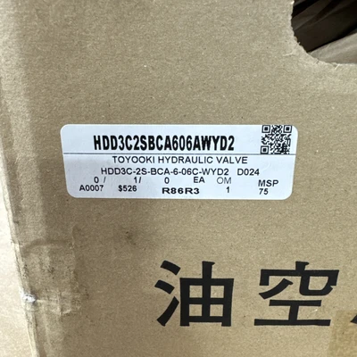 Toyooki HDD3C-2S-BCA-6-06C-WYD2 Hydraulic Valve Warranty 🇺🇸