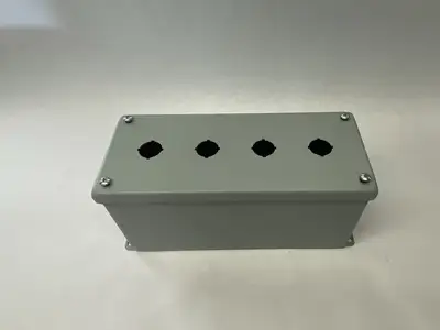 New | in-Stock NVENT HOFFMAN Extra-Deep Pushbutton Portrait Enclosure Type 12 4PBx22.5mm Electrical Boxes Michigan US | Maverick Industrial Sales #1392559