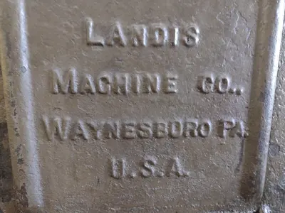 1-1/4"  LANDIS PIPE END CHAMFER MACHINE: STOCK #19101