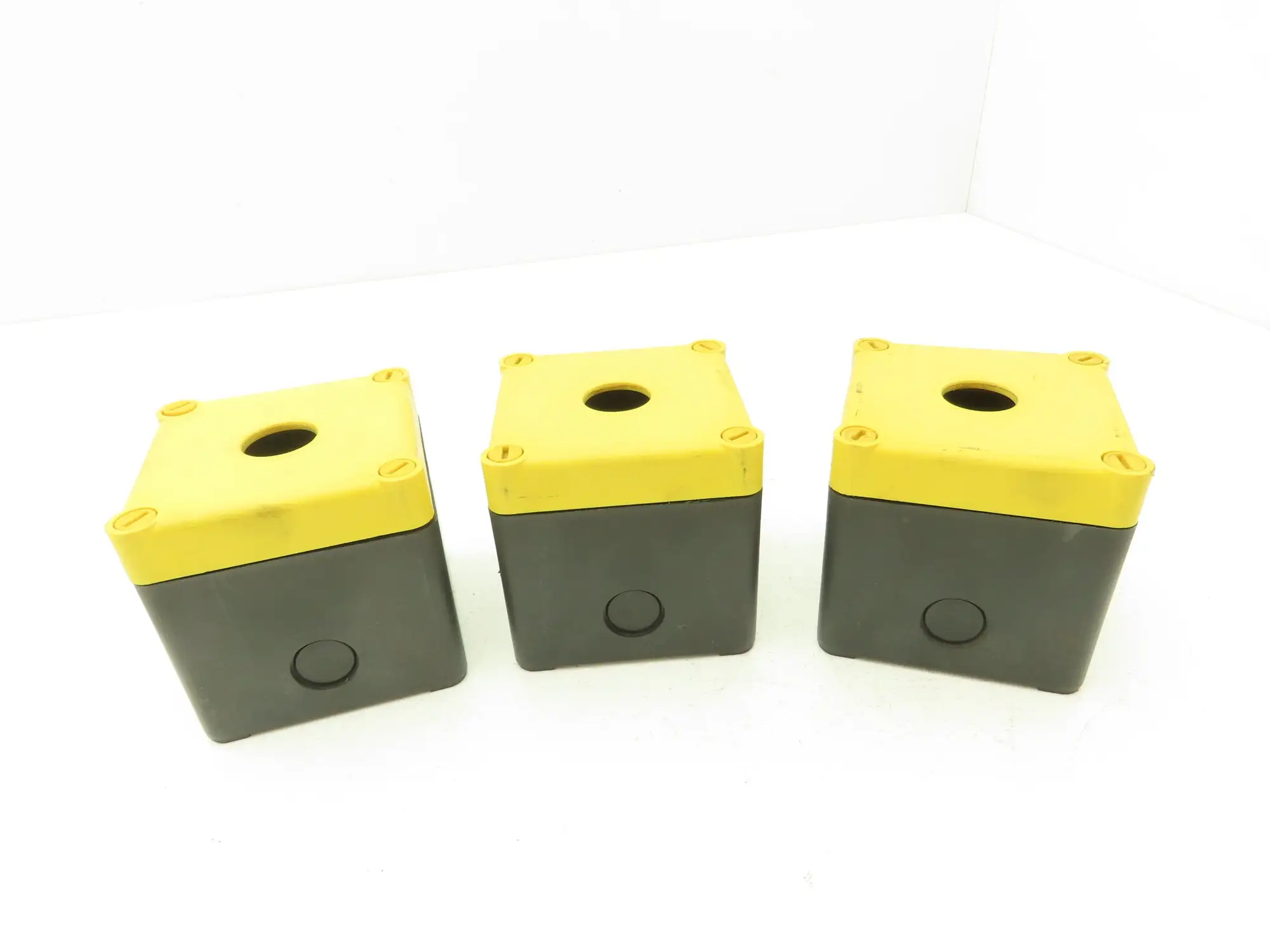 Schmersal MBK 311 GB Single Hole Pushbutton Box Lot of 3