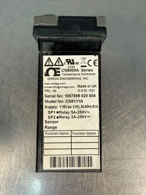Omega Engineering CN9111A Temp. Cntrl CN9000A 115v 50/60hz 6VA (3.1.2)