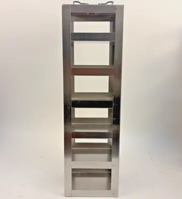 Lot of 3 Argos Technologies Stainless Steel 6-Shelf Upright Lab Freezer Racks
