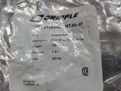 NEW 2020 GRIPPLE HF3-EY453/8G-10FT-R4-4P