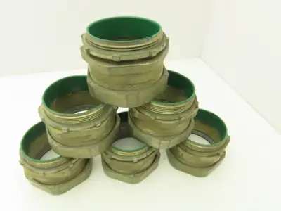 NA 3-1/2" EMT Compression Connector Insulated Throat Rigid Pipe Lot of 6