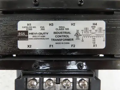EGS E300 Hevi-Duty Stepdown Control Transformer 1Ph .300kVA HV 220-480 LV 120V