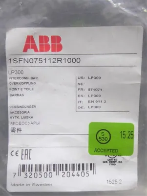 ABB 1SFN075112R1000 Interconnecting Bar LP300 New