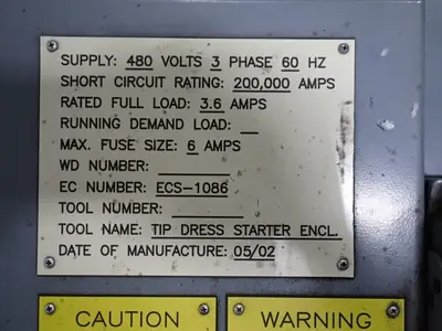 USED 2002 SQUARE D ECS1086