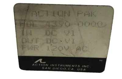 NEW ACTION INSTRUMENTS 4390-0000 SIGNAL CONDITIONER 4390000