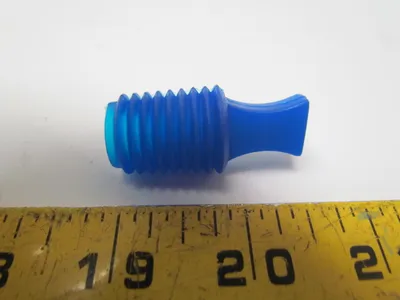 434031BA blue silicone rubber flangeless tapered plug painting powdercoat