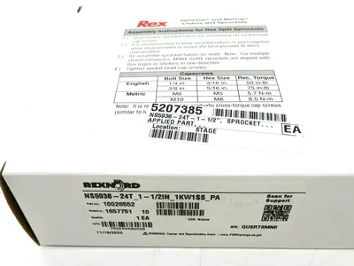 NEW REXNORD SPROCKET