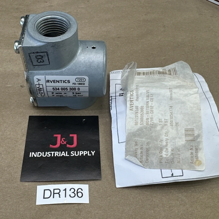 New | in-Stock Aventics 5340053000 Valves/Fittings Indiana US | J&J Industrial Supply #719030