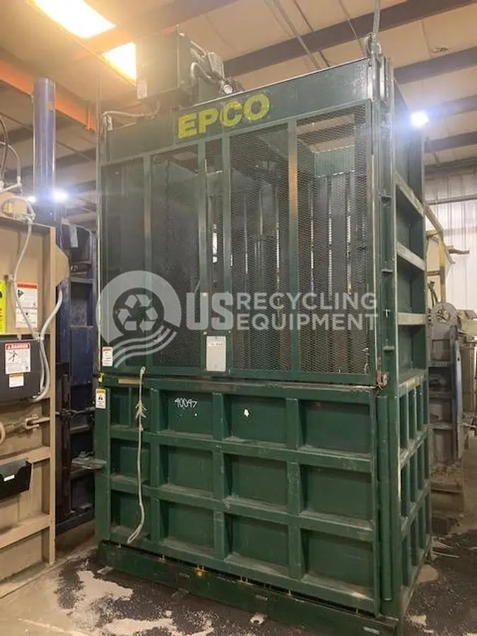 USED EPCO EX-2000 DEEP CHAMBER VERTICAL BALER
