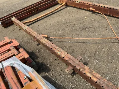 Two Sided Cantilever Rack, includes two 14’ tall uprights spaces approx. 6’ on center apart, (2) 92”...