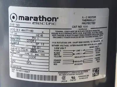 USED MARATHON ELECTRIC X030