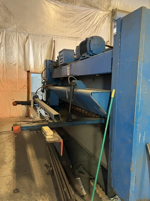 1/2" x 12ft Cincinnati Hydraulic Shear STOCK #4210