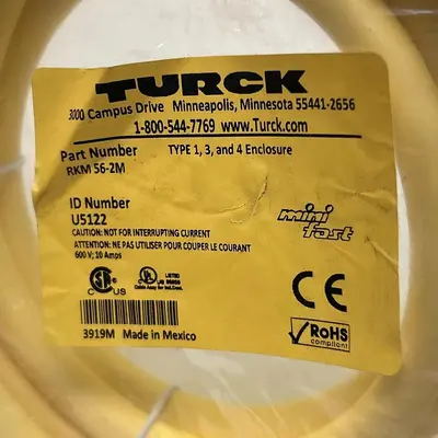 Used TURCK RKM56-2M Cable & Wire Ohio US | Surplus Asset Holdings #1236080