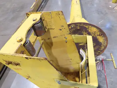 1/4 Ton 500 Lb Free Standing Jib Crane 20' Span 12' Height Under Beam