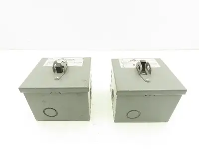 Cooper 8808GD Manual Motor Starter Switch 3 Pole 2HP 600VAC 30A Lot of 2
