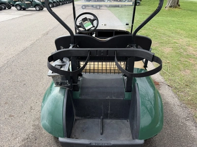 (1) 2015 E-Z-Go golf cart with a Kawasaki gas engine, does not include Club canopy, includes ball wa...
