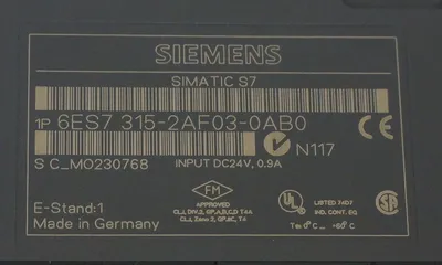 USED SIEMENS 6ES7-315-2AF03-0AB0 CPU MODULE 6ES73152AF030AB0