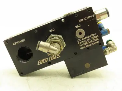 Edco USA ML50N-RTB Pneumatic Vacuum Pump Assembly 1/2" NPT For Vacuum Cup