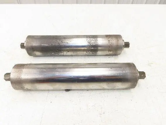 Hytrol 2.5" Snub Idler Roller 15" Hytrol Conveyor 12"BF 11/16" Hex Lot of 2