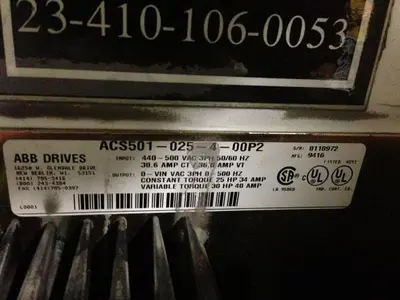 ABB ACS501-025 AC Adjustable Frequency Drives