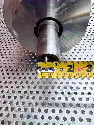 Stainless Steel  53" x 41 x 6" Meat Grinder Head Shaft Screw
