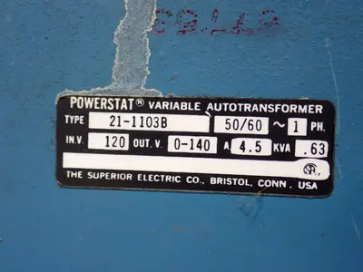 Used THE SUPERIOR ELEC CO 211103B Transformers Ohio US | HGR 24 #1284671