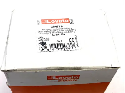 New | in-Stock Lovato GA063A Switchgears Michigan US | Maverick Industrial Sales #1518237