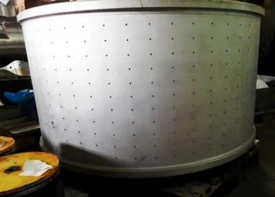 Krauss-Maffei VZU 125/2.5 perforate basket centrifuge, Hastelloy.