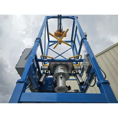 Surplus Material Transfer 4000 LB Bulk Bag Discharger Unloader food grade UNUSED