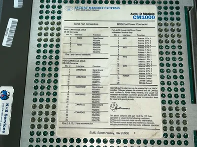 Used ESCORT MEMORY SYSTEMS CM1000 Input / Output Modules Ohio US | HGR 24 #1406281