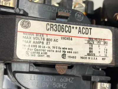Used GE CR306C0**ACDT Starters | Surplus Asset Holdings #1205090