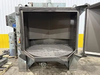 72” TABLE PANGBORN MODEL 6-LK ROTOBLAST SHOT BLAST MACHINE: YOBRO #24357