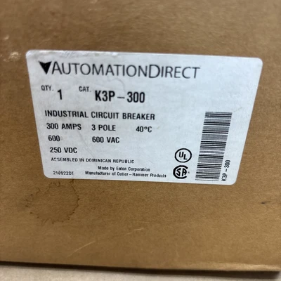 New | in-Stock Eaton K3P-300 Circuit Breakers Indiana US | J&J Industrial Supply #1548141