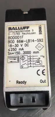 BALLUFF BOD 66M-LB14-S92 Laser Distance Sensor. 6D