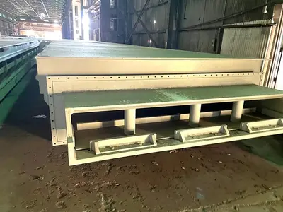 (2) 86" WIDE x 54' LONG UNUSED POLYPROPYLENE PICKLE LINE TANKS