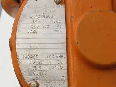 Cleveland Tramrail Underhung Bridge Crane Motorized End Truck/Trolley Drive 5:1
