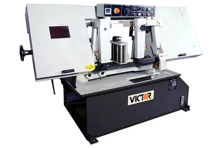 New | in-Stock VICTOR MACHINES AUTO-15HSV Horizontal Dual Column Band Saws | DC Brewer Machinery #919430