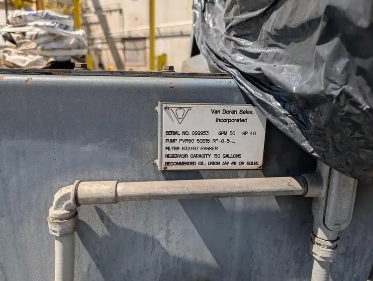 Used VAN DOREN SALES PARKER PVH50-50B15-RF-0-5-L PUMP Hydraulic Power Packs District of Columbia US | Machinery & Equipment #443865