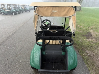 (1) 2019 E-Z-Go EFI golf cart with a Kawasaki gas engine, model 657061G01, includes canopy, fold-dow...