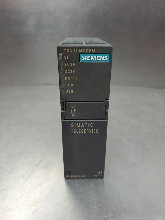 Used Siemens 6ES7 972-0CB35-0XA0 SIMATIC TELESERVICE TSA-II MODEM MODULE Modems South Carolina US | Palmetto Automation #1520688