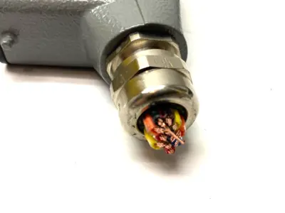 Used HARTING HAN A HOOD LC 2 PEGS M20 W/ INSERT HAN 10A-BU-S Inserts (Misc) | Maverick Industrial Sales #1105321