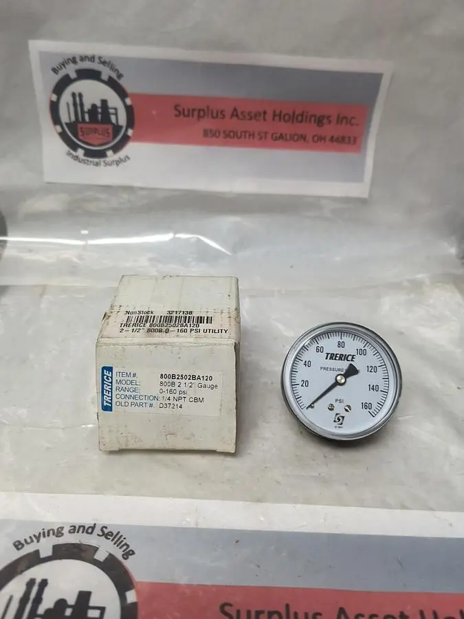 New | in-Stock TRERICE 800B2502BA120 Universal Pressure Meters Ohio US | Surplus Asset Holdings #1246956