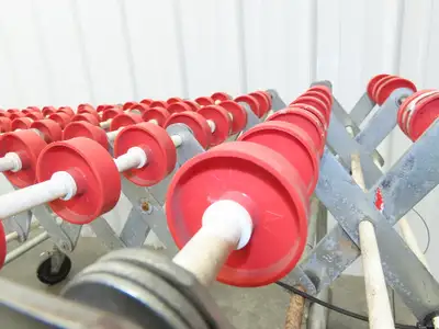 NestaFlex 24"W x 26' Expandable Gravity Flex Conveyor Plastic Skatewheel *Read*