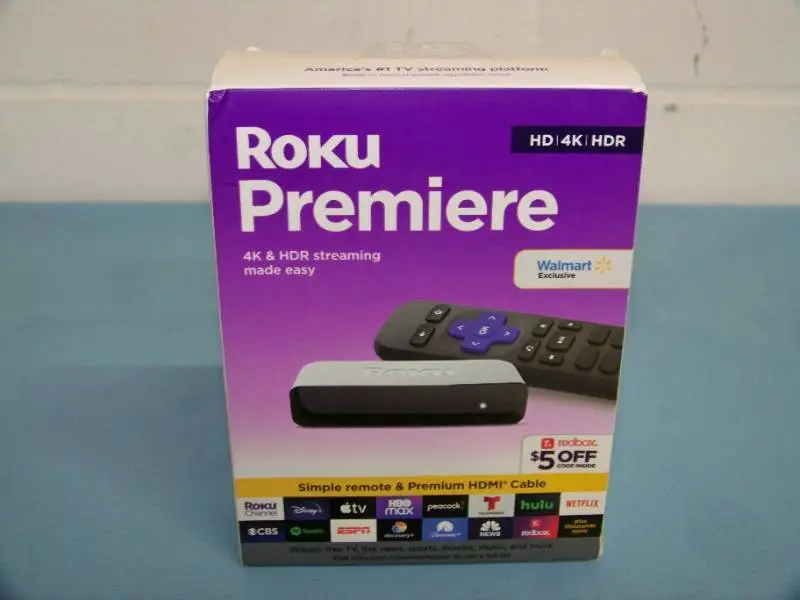 ROKU Premier HD/4K/HDR Streaming Media Player - NEW IN BOX
