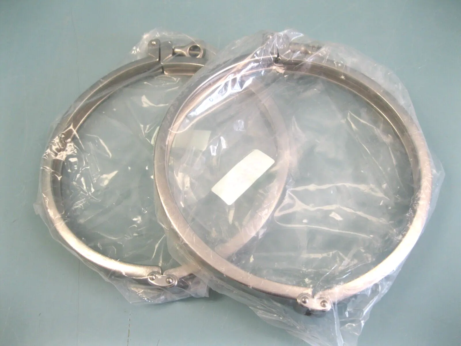 Lot (2) 10" 13MHHM-DP1000 Stainless Steel Tri-Clover Sanitary Tri-Clamp G17