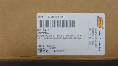 Qty. 2 John Crane Inc. A895000189051 Primary Mating Ring 9.5" New NIB